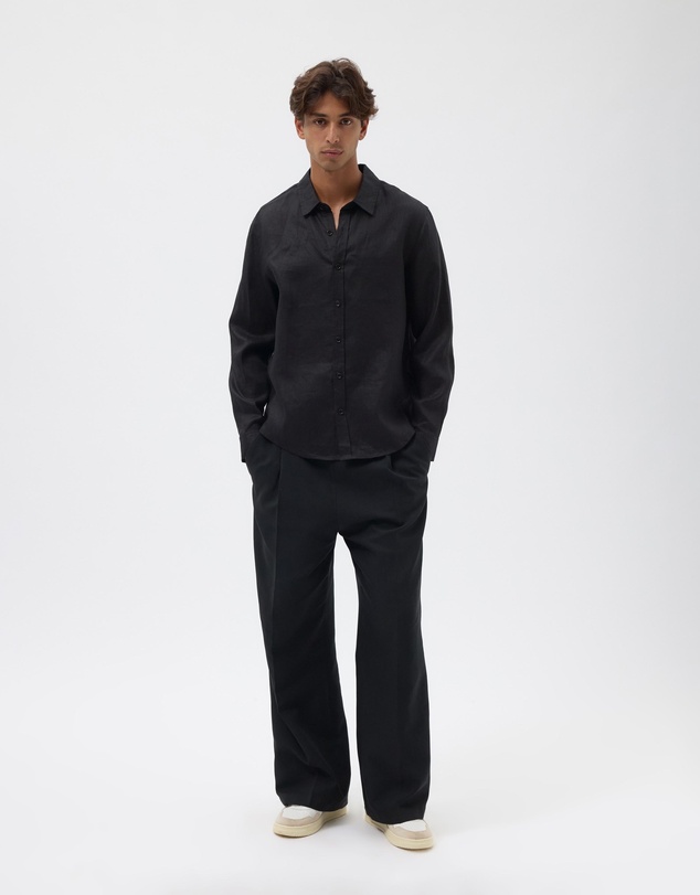 AERE - Euro Resort Linen LS Shirt