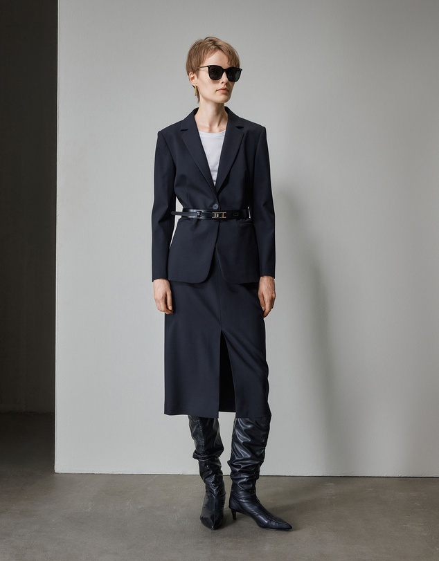 IDA+S - Reva Wool Midi Suit Skirt