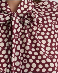Oxford - Simone Tie Neck Shirt