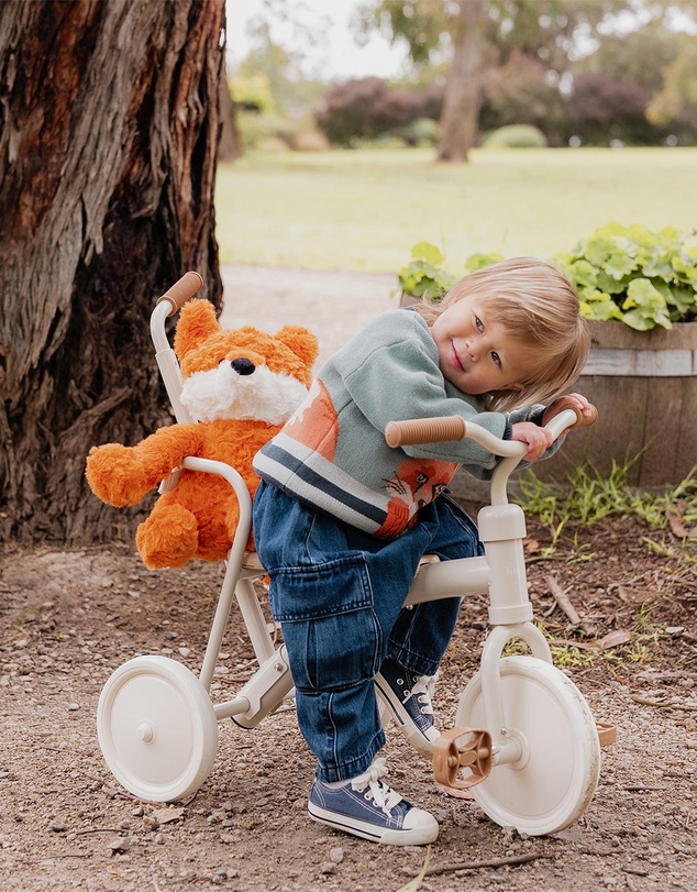 Fox & Finch - Indigo Pull On Cargo Jeans - Babies