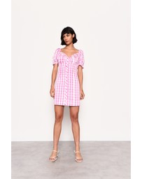 Glamorous - Button-Front Mini Dress