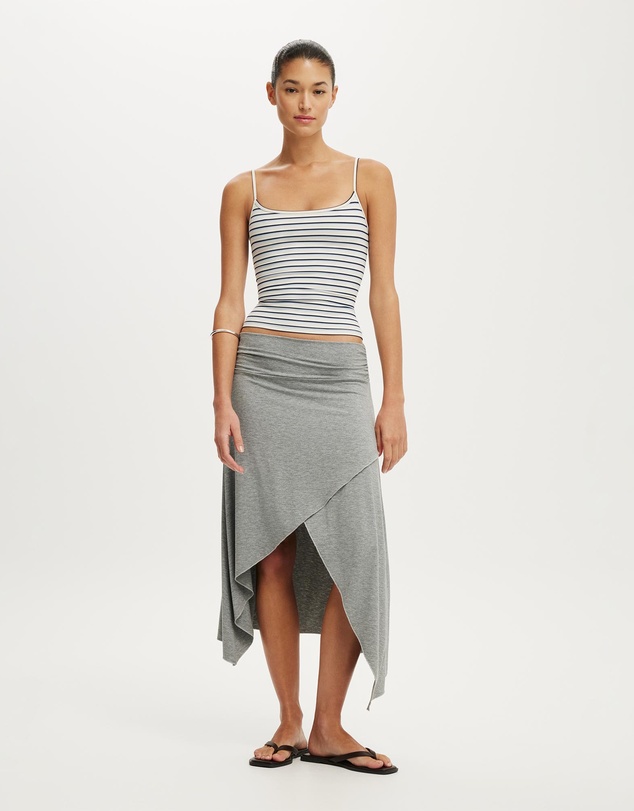 Cotton On - Maple Asymmetric Midi Skirt