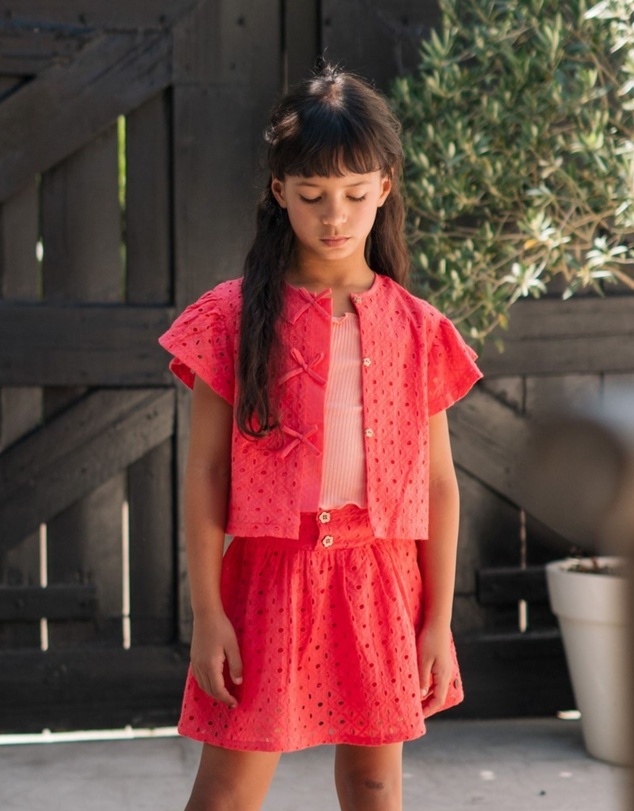 Like FLO - Charlotte Broderie Anglaise Blouse - Kids-Teens