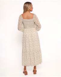 Petal & Pup - Keziah Long Sleeve Maxi Dress - Yellow Floral