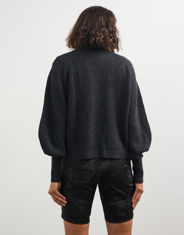 Lindsay Nicholas New York - Sculptured Sleeve Crew Neck