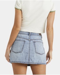 Billabong - Womens Frankie Denim Mini Skirt