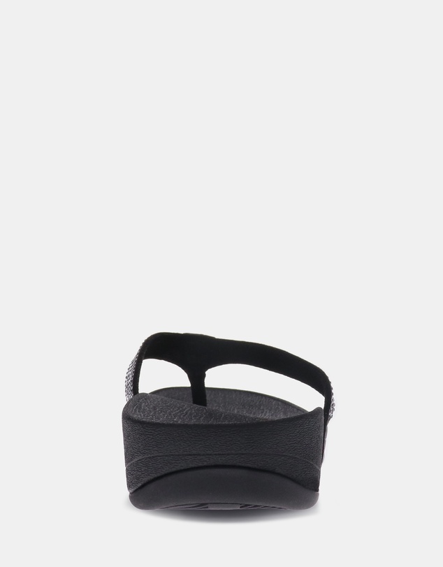 Mia Vita - Allora Toe Post Sandal - Black Rhinestone