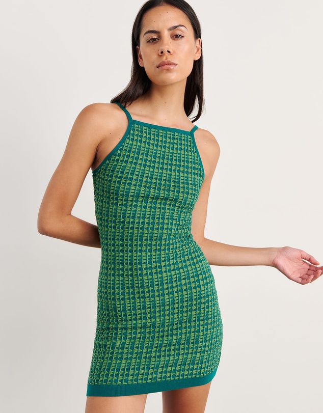 Jag - Kelly Contrast Knit Mini Dress