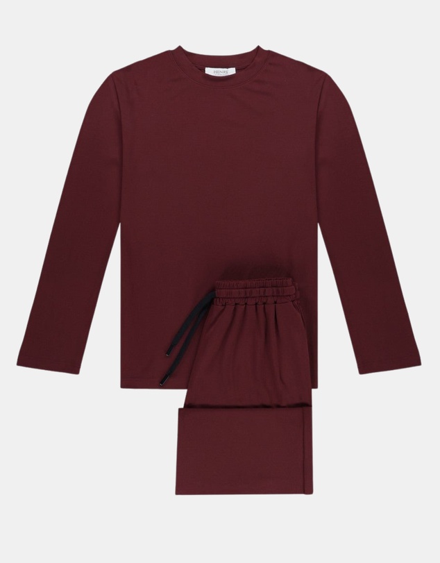 Henry Bucks - Henry Lounge Modal Jersey Long Sleeve Pyjama Set