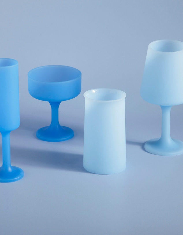 porter green - stegg | silicone unbreakable highball glasses