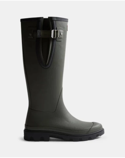 Hunter - Unisex Downpour Adjustable Boot Dark Olive/Black