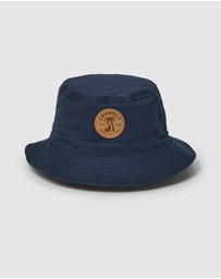 Crywolf - REVERSIBLE BUCKET HAT Indigo Colourblock