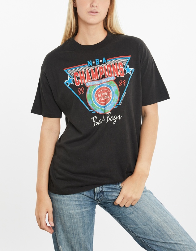 Vintage by The Real Deal - Pre Loved - Vintage 1989 NBA Detroit Pistons 'Bad Boys' Tee