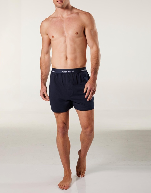 Mitch Dowd - Loose Fit Knit Boxer Shorts 3 Pack - Navy