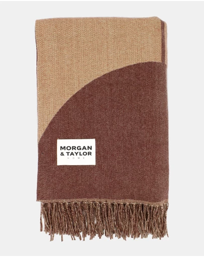 Morgan & Taylor - Sonder Throw Blanket in Brown