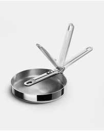 Joseph Joseph - Space Steel Stainless-steel Frying Pan with Folding Handle - 20cm