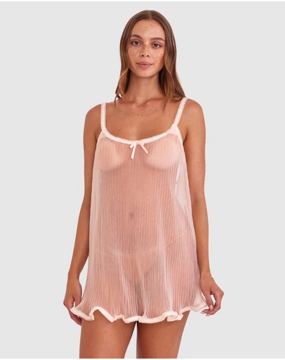 Bras N Things - Night Games Blushing Slip - Light Pink