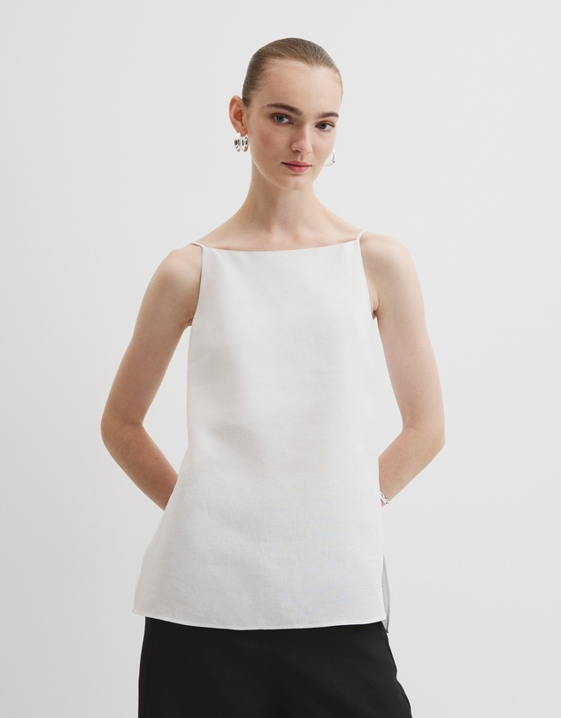 Country Road - Organically Grown Linen Longline Cami