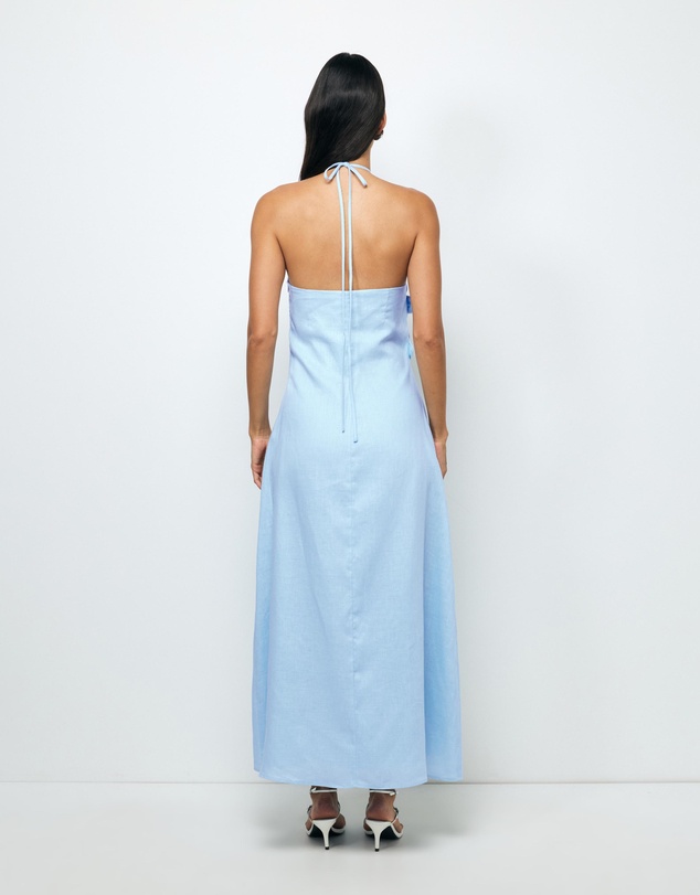 AERE - Tiera Halter Maxi Dress