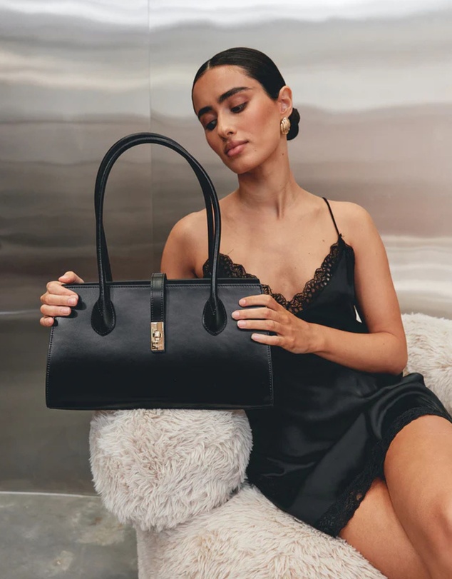 VESTIRSI - Darcy Structured Leather Shoulder Bag