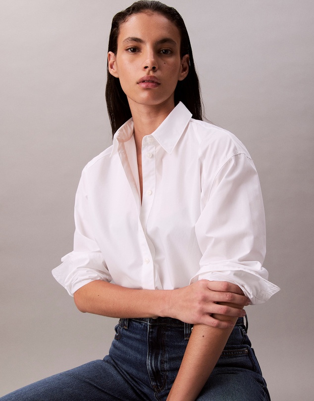 Calvin Klein Jeans - Boxy Cropped Button-Down Shirt