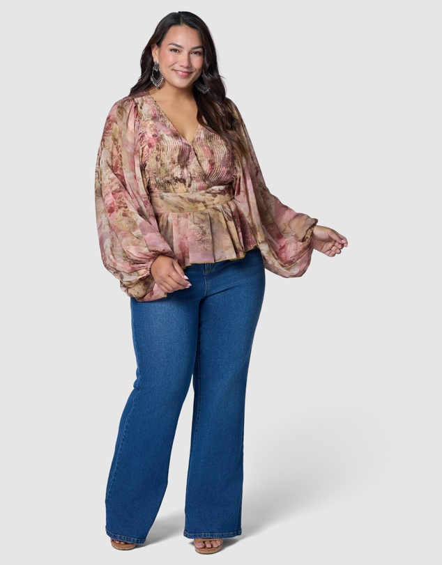 The Poetic Gypsy - Aura Peplum Blouse