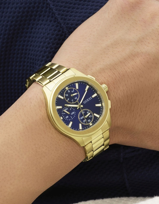 GUESS - GUESS Men's Gold-Tone Multifunction Watch