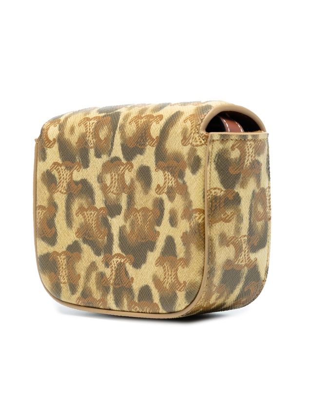 Pre-Loved by Azura Reborn - Pre-Loved Mini Calfskin Leopard Print Claude Crossbody