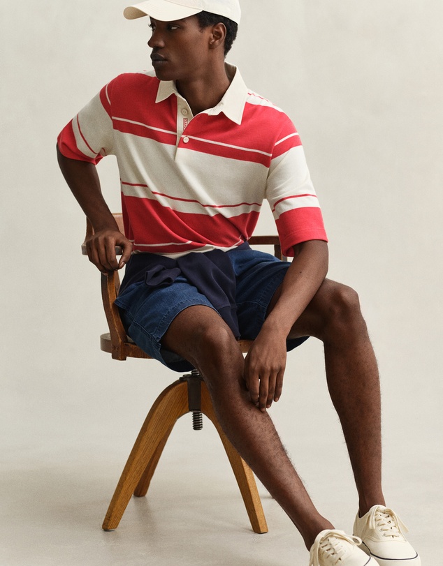 Gant - Striped Short Sleeve Rugger