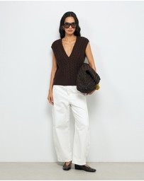 AERE - Mara Cable Knit Vest