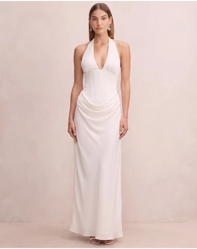 Forever New - Airlie Halter Neck Corset Maxi Dress