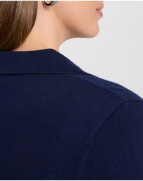 David Lawrence - Indira Merino Knit Polo Dress