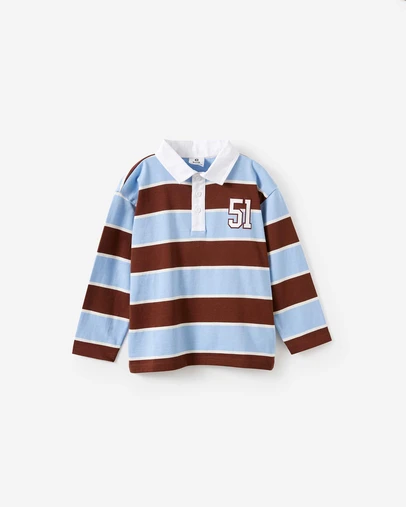 Cotton On Kids - Rugby Polo Long Sleeve