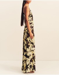 Shona Joy - Benny Plunged Gathered Maxi Dress