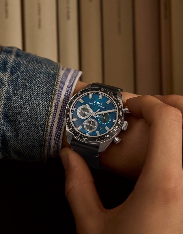 TIMEX - Waterbury Traditional Chronograph 41mm Leather Strap Watch