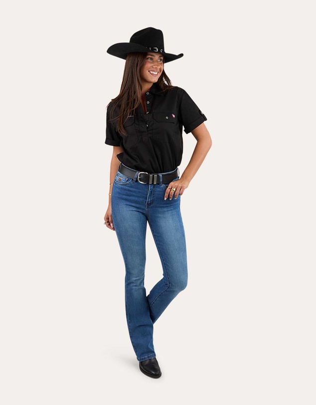 Ringers Western - Penny Rodeo Womens High Rise Bootleg Jean