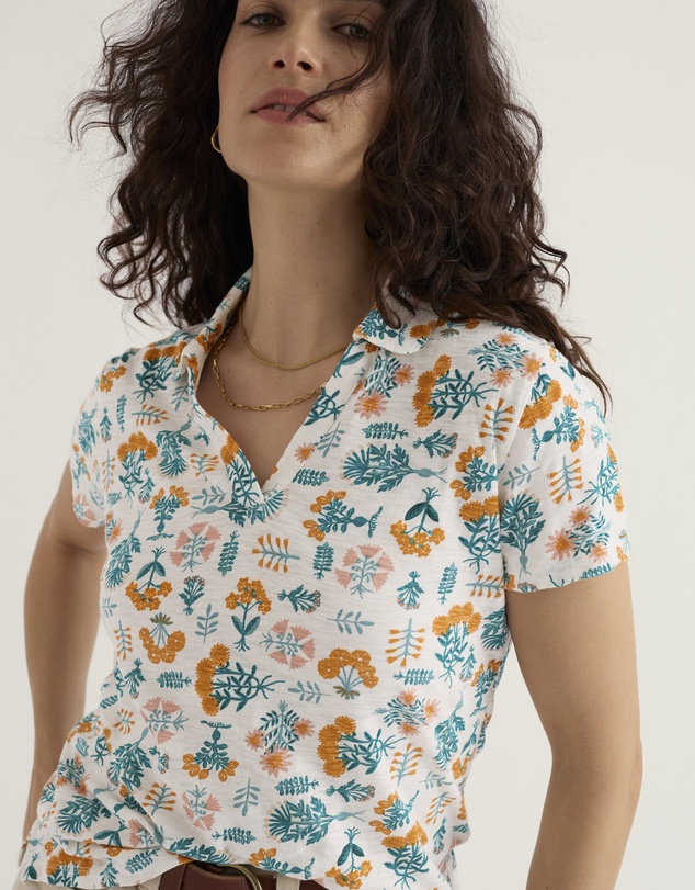 Seasalt - Wavecrest Short Sleeve Shirt in Organic Cotton Jersey