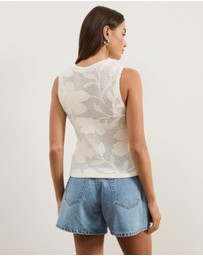 Atmos&Here - Intarsia Knit Tank