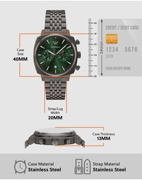 Emporio Armani - Gunmetal Chronograph Watch