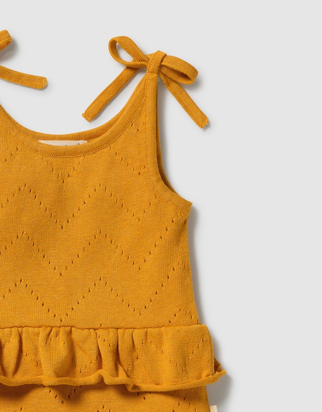 Wilson & Frenchy - Organic Knitted Pointelle Playsuit - Babies