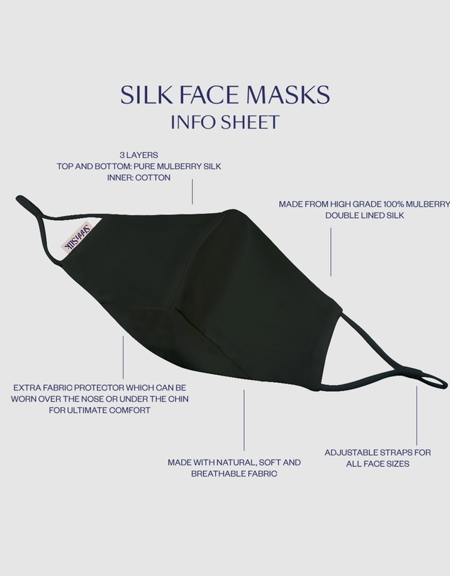 Shhh Silk - 7 Pack Silk Face Covering Mask