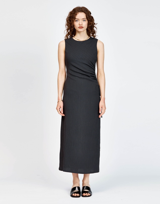 bul - Ebb Dress Black Navy Check