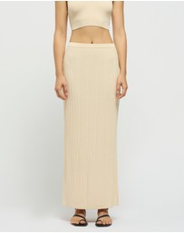 FRIEND of AUDREY - Reflection Ribbed Knit Skirt