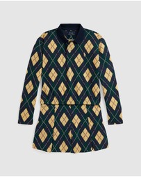 Polo Ralph Lauren - Argyle Stretch Mesh Polo Shirt & Skort Set - Teens