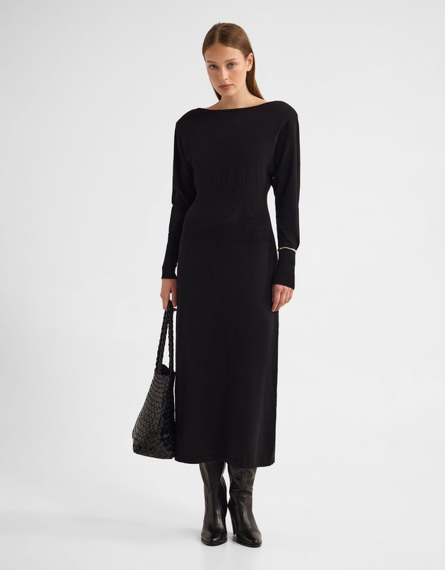 Oxford - Greta Knitted Balloon Sleeve Dress