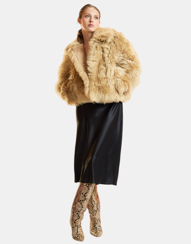 Cynthia Rowley - Shearling Cropped Jacket