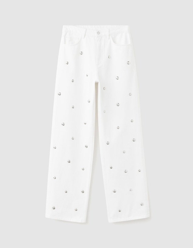M.N.G - Straight-Fit Jeans with Studs