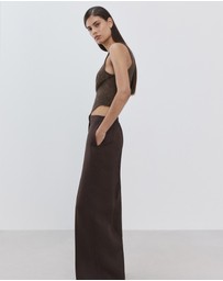 M.N.G - High-Waisted Lyocell Trousers