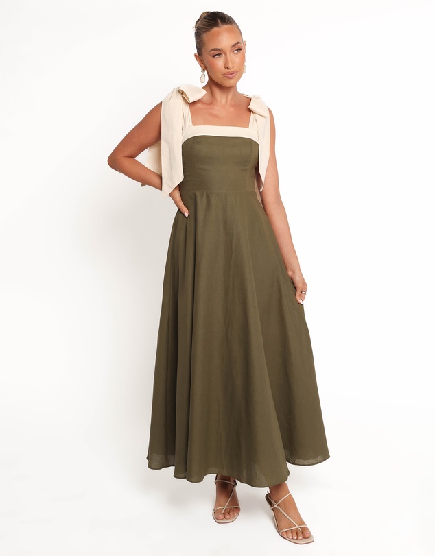 Petal & Pup - Olinda Midi Dress - Olive