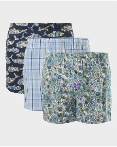 Mitch Dowd - Mens Making Waves Boxers Shorts 3 Pack - Multi
